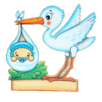 SMALL PLATE BLUE STORK